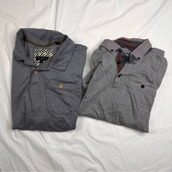 Ted Baker London Other - Ted Baker London Bundle 2 Short Sleeve Button Collared Polo Shirt Sz 5 L100523